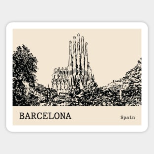 Barcelona Spain Sticker
